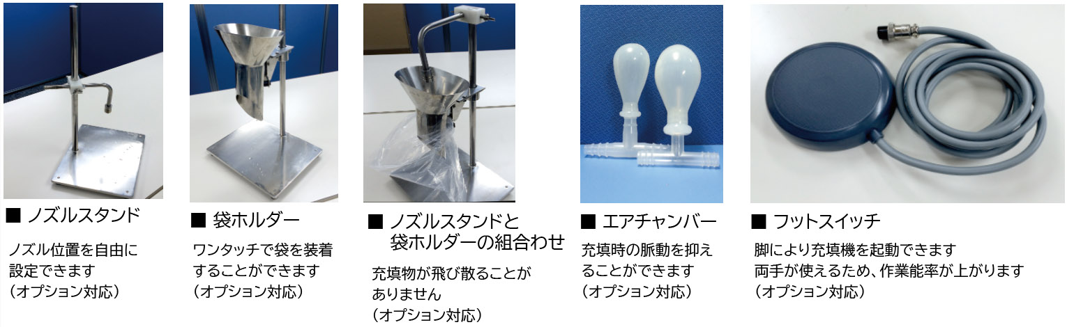 ポータブル充填機 CTH オプション